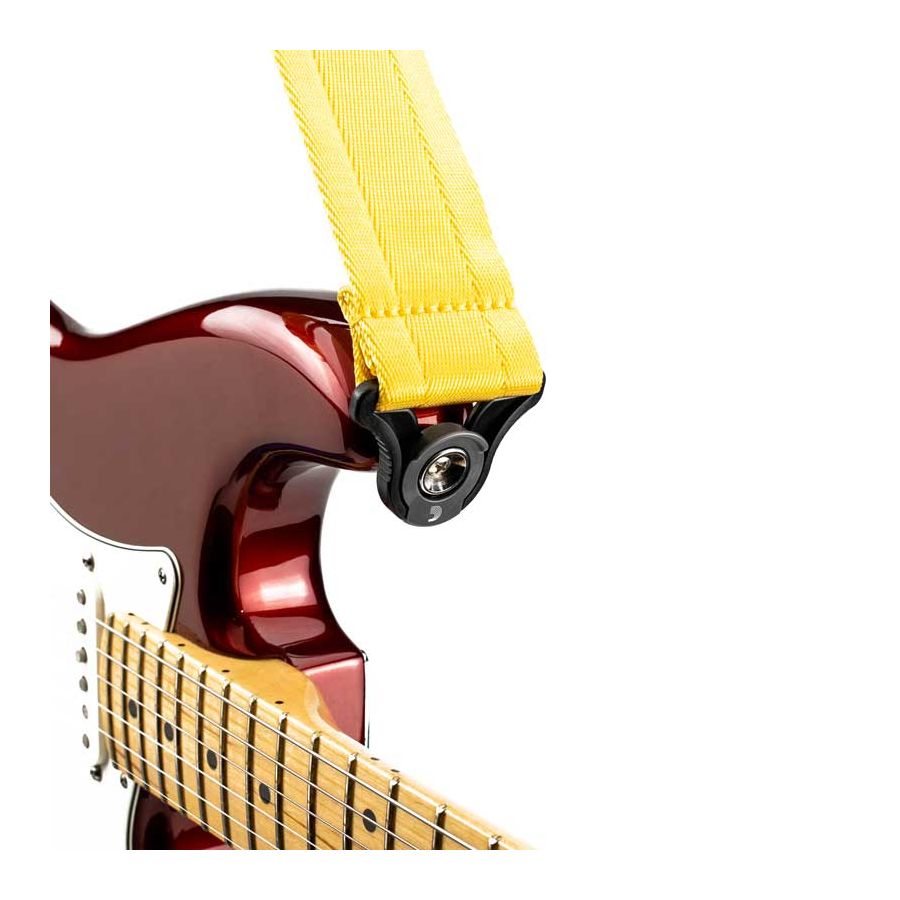 Sangle Auto Lock nylon jaune  D Addario