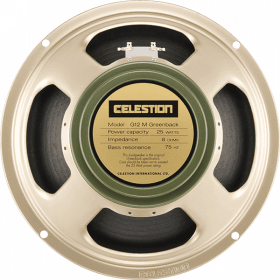 Haut-parleur Celestion G12M Greenback 16 Ohm