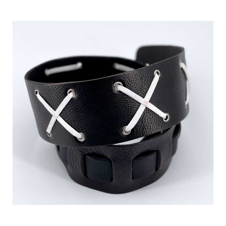 Sangle POP 02 cuir noir taille M The Hand Sangle POP 02 cuir noir taille M The Hand