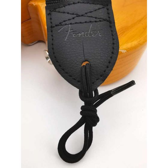 Sangle polyester noir Logo jaune Fender®