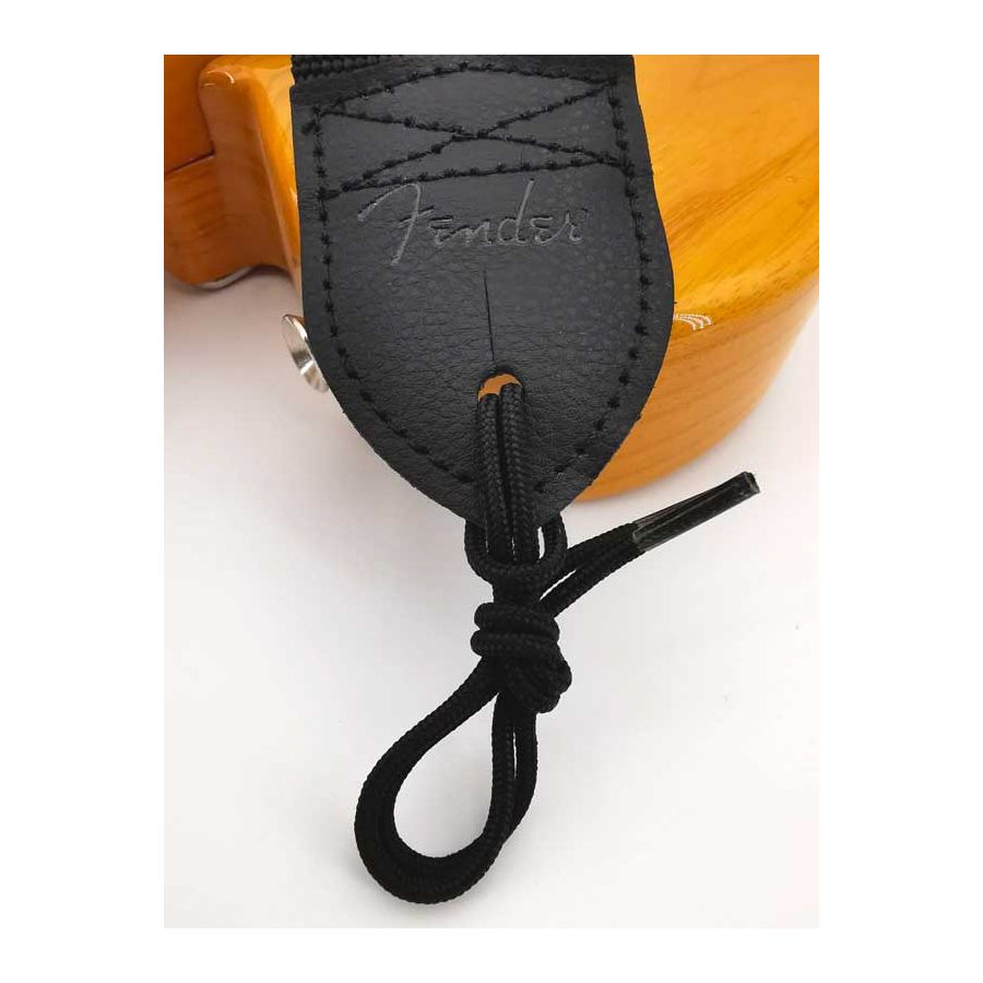 Sangle polyester noir Logo jaune Fender®