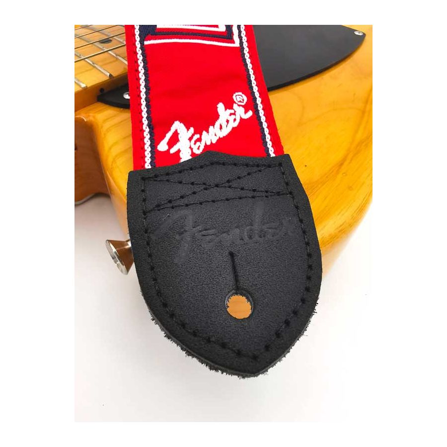Sangle Monogrammes FENDER® rouge blanc bleu FENDER®