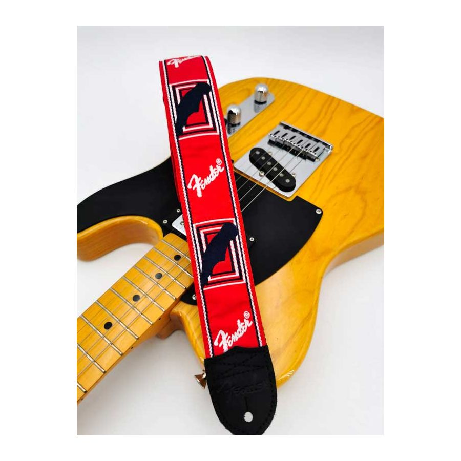 Sangle Monogrammes FENDER® rouge blanc bleu FENDER®