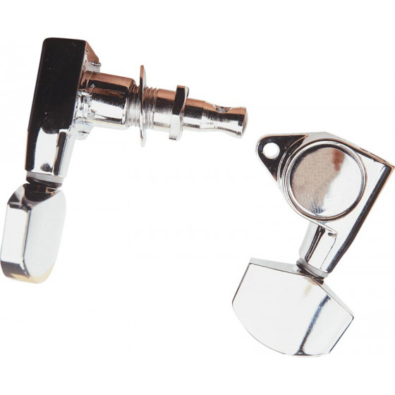 Mécaniques guitare électrique individuelle. bain d'huile nickel - lot de 6 (3+3)