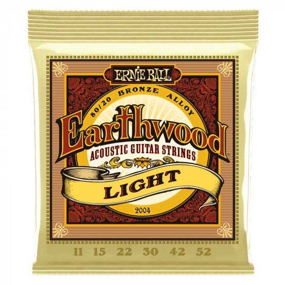 Cordes guitare Folk  Earthwood Light 80/20 Bronze Ernie Ball