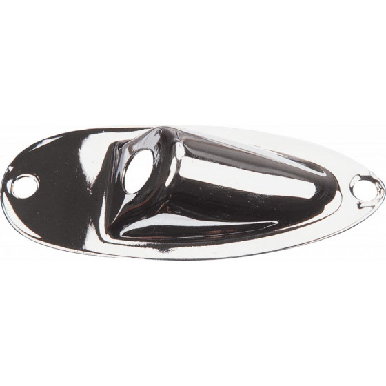 Plaque jack pour guitare type Stratocaster® chrome