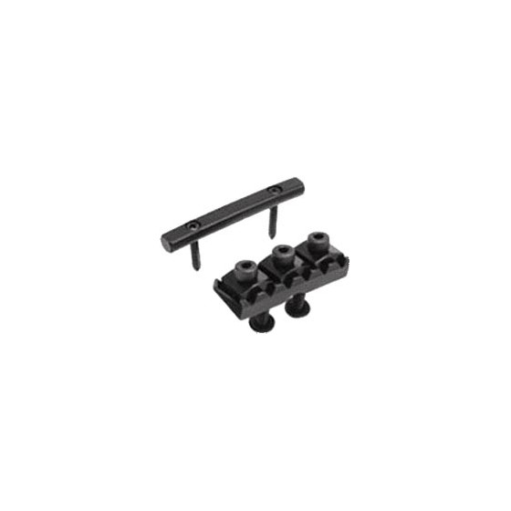 Sillet bloc cordes noir et clé pour guitare