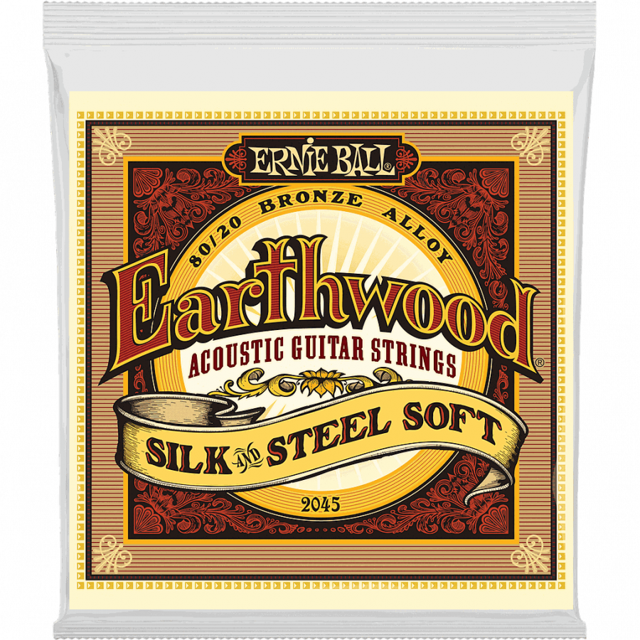 Cordes guitare acoustique Earthwood Soft silk&steel Bronze Ernie Ball