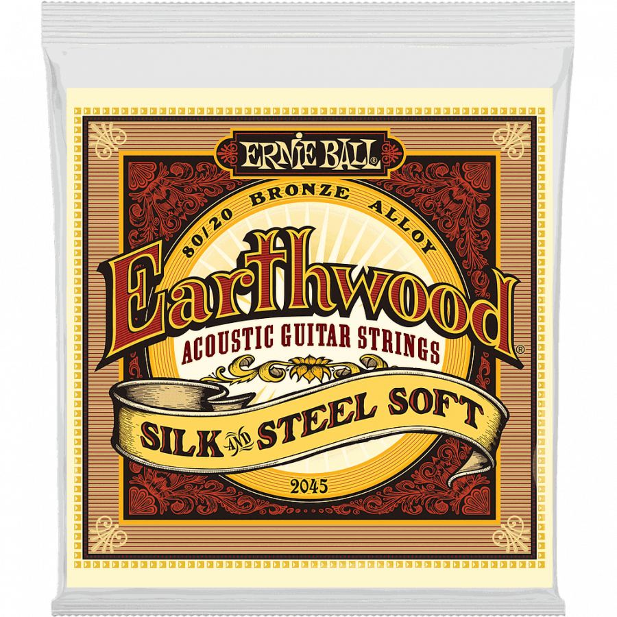 Cordes guitare acoustique Earthwood Soft silk&steel Bronze Ernie Ball Cordes guitare acoustique Earthwood Soft silk&steel Bronze Ernie Ball
