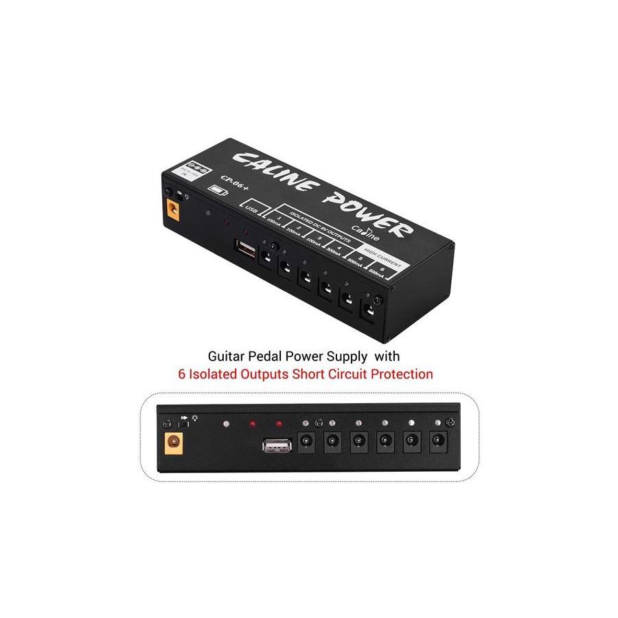 Alimentation adaptateur nomade (rechargeable) 6 canaux et USB Caline CP-06+