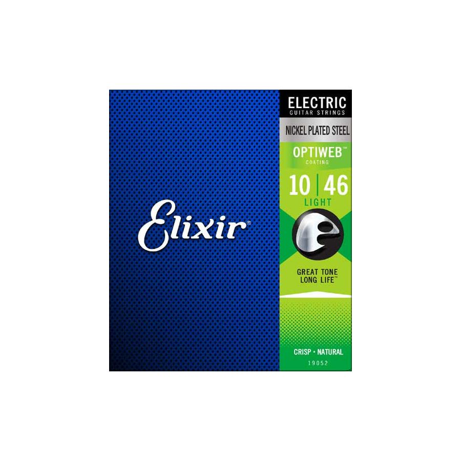 Cordes guitare électrique Light 10/46 Acier nickelé Optiweb Elixir