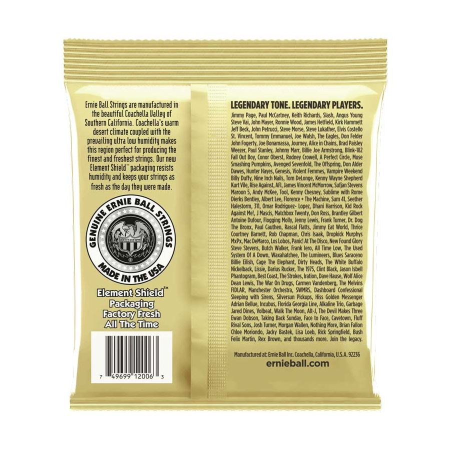 Cordes guitare acoustique Earthwood Extra Light 80/20 Bronze Ernie Ball