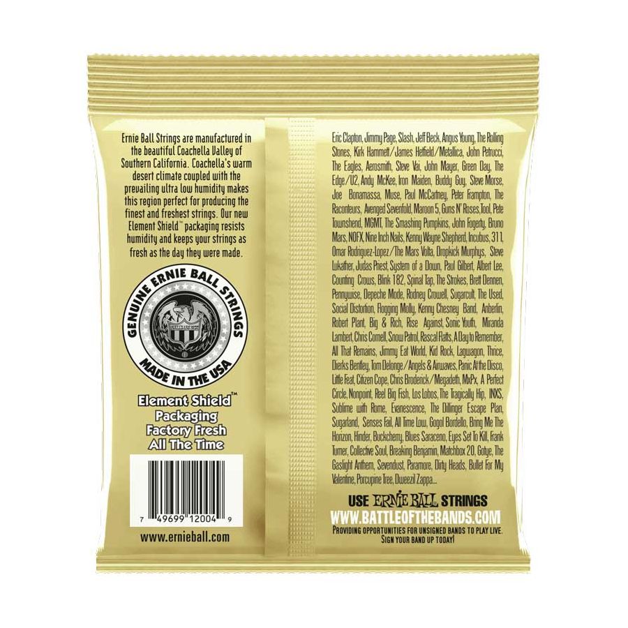 Cordes guitare Folk  Earthwood Light 80/20 Bronze Ernie Ball