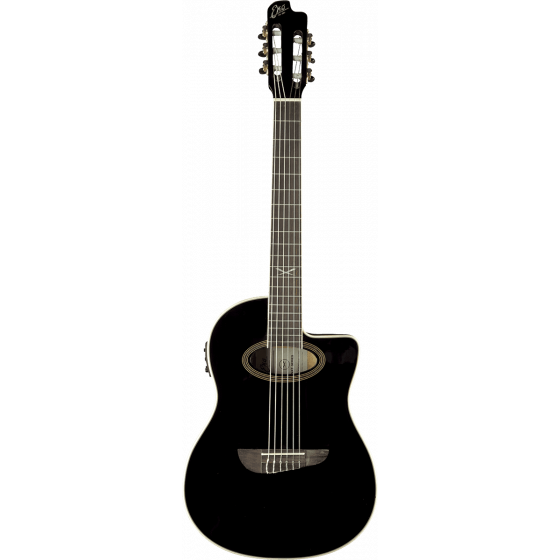 Guitare classique Eko cutaway électro See Through Black