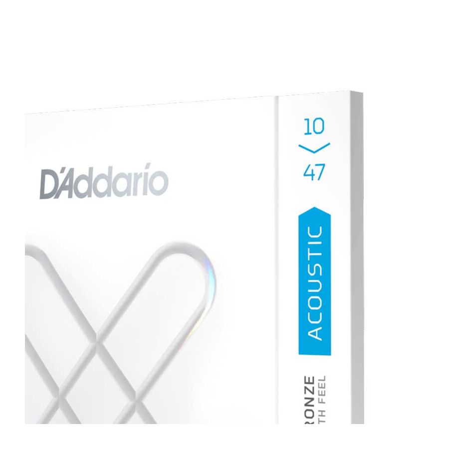 Cordes guitare acoustique XSAPB1047-12 cordes Light 10/47 bronze phosphoreux  D'Addario