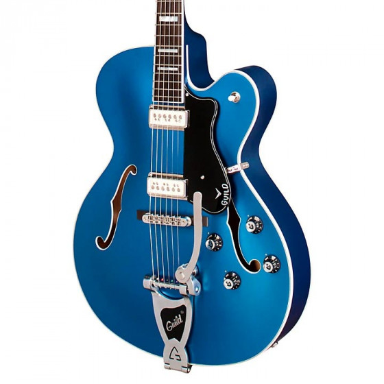 Guitare électrique Guild X-175 Manhattan Special - Malibu Blue