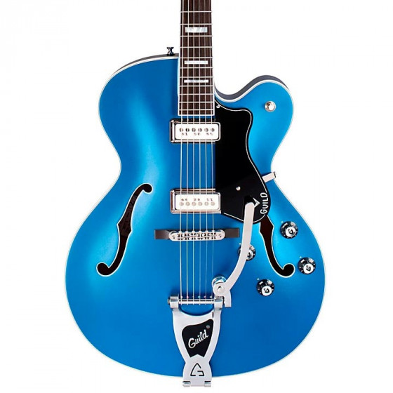 Guitare électrique Guild X-175 Manhattan Special - Malibu Blue