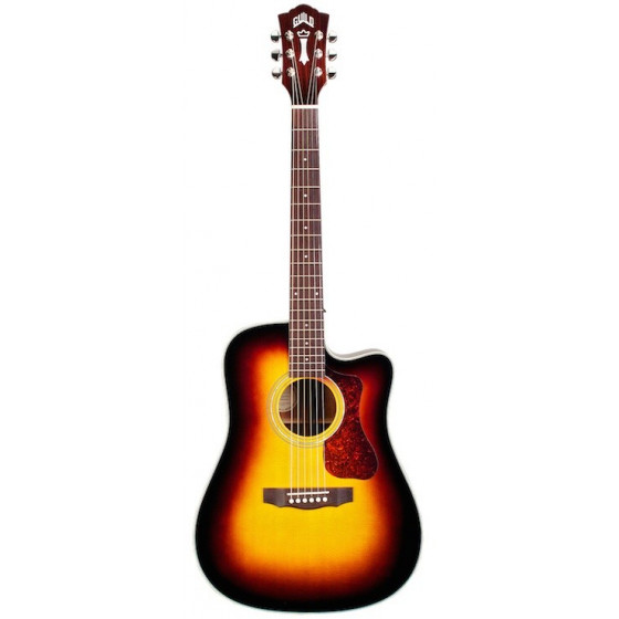 Guitare électro acoustique Gulid D-140CE SB avec housse