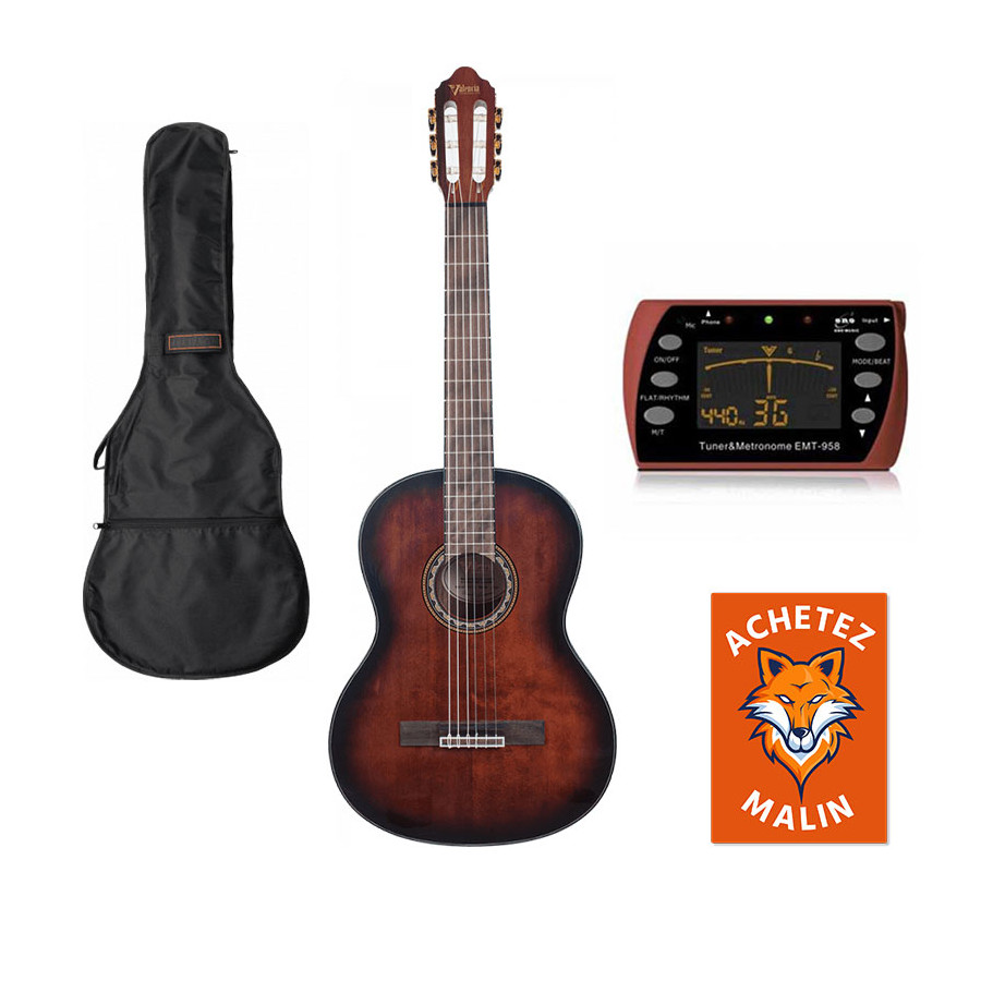 Valencia Pack Eco 3/4 Enfant 8-11 ans - Guitares Classiques