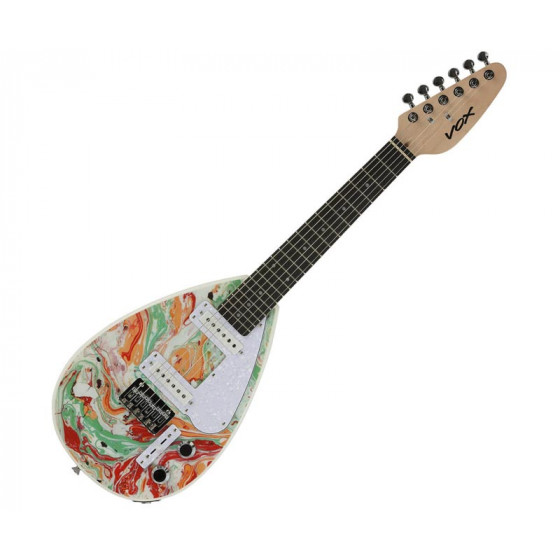 Guitare électrique de voyage VOX Mark III Mini Lipstick Marble