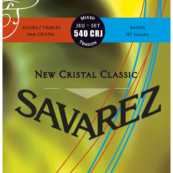 Cordes guitare classique Savarez 540 CRJ Cristal Classic Rouge Bleu