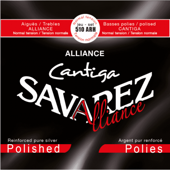 Cordes guitare classique Savarez CSA 510ARH Rouge Tirant Normal