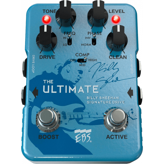 Pédale d'overdrive basse EBS Signature Billy Sheehan Ultimate