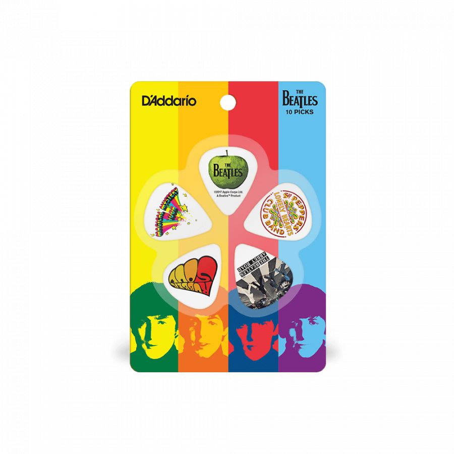 Lot de 10 médiators Light Signature The Beatles album Revolver D'Addario Lot de 10 médiators Light Signature The Beatles album Revolver D'Addario