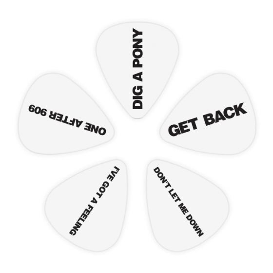 Lot de 10 médiators Light Signature The Beatles Get Back D'Addario