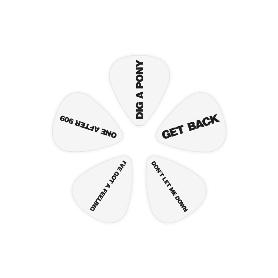 Lot de 10 médiators Light Signature The Beatles Get Back D'Addario