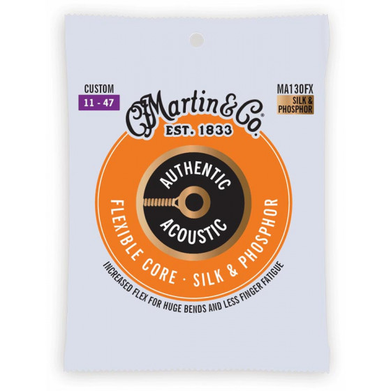 Cordes acoustique Martin & Co Silk & Phosphor Custom MA130FX