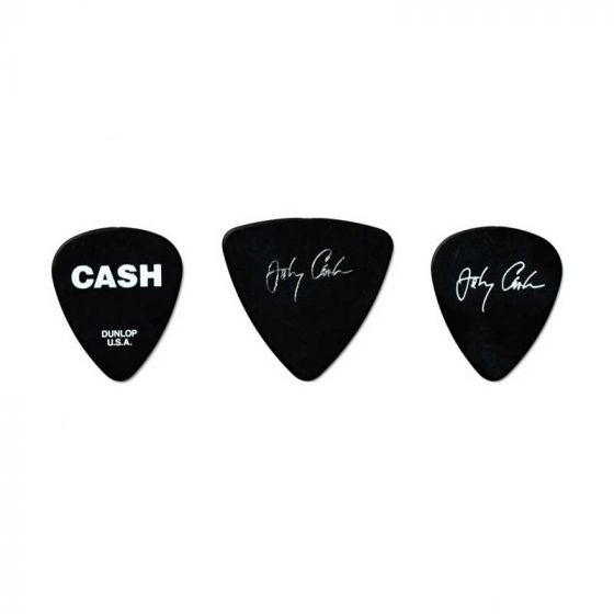 Boite de 6 médiators Médium signature Johnny Cash 01M