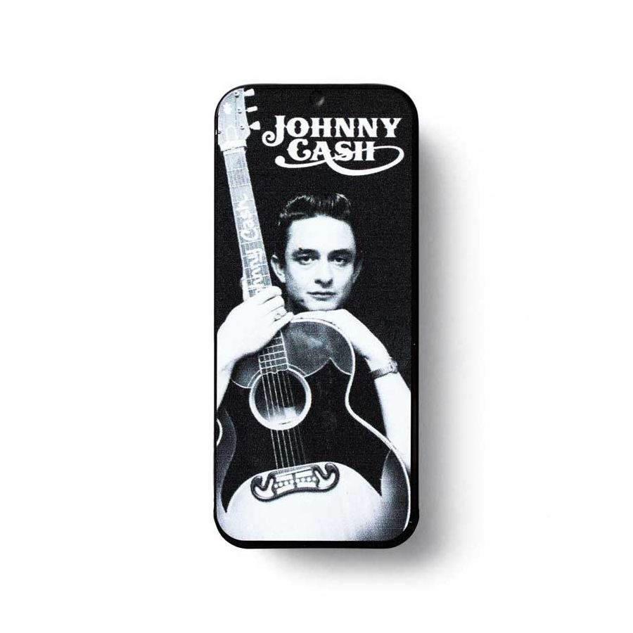 Boite de 6 médiators Médium signature Johnny Cash 01M