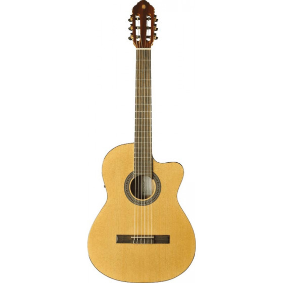 Guitare électro classique Eko 4/4 cutaway électro Natural - table en cèdre