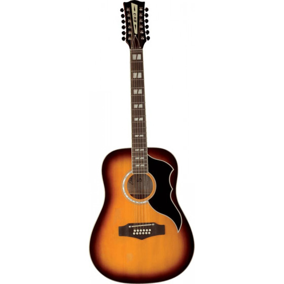 Guitare acoustique Eko 12 cordes Ranger VR XII Dreadnought Honey Burst