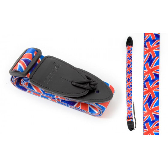 Sangle guitare WSL drapeau Anglais