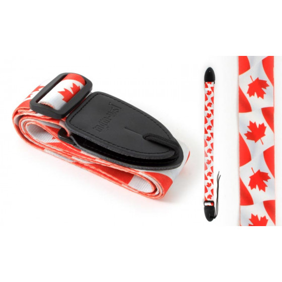 Sangle guitare WSL drapeau Canadien