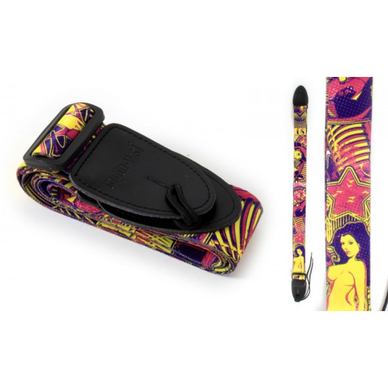 Sangle guitare WSL jeune femme jaune