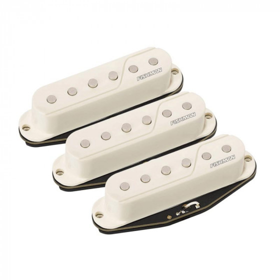 Set 3 micros Fishman Fluence simple bobinage blanc