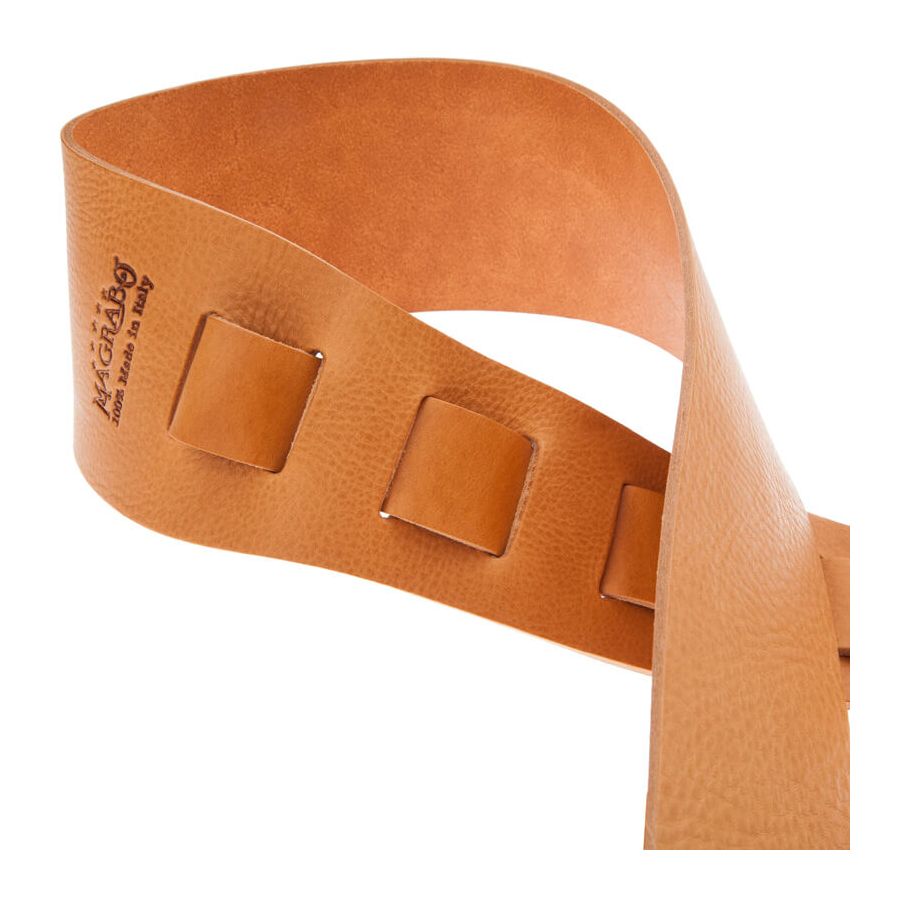 Sangle Holes HC cuir marron clair 8cm Magrabo