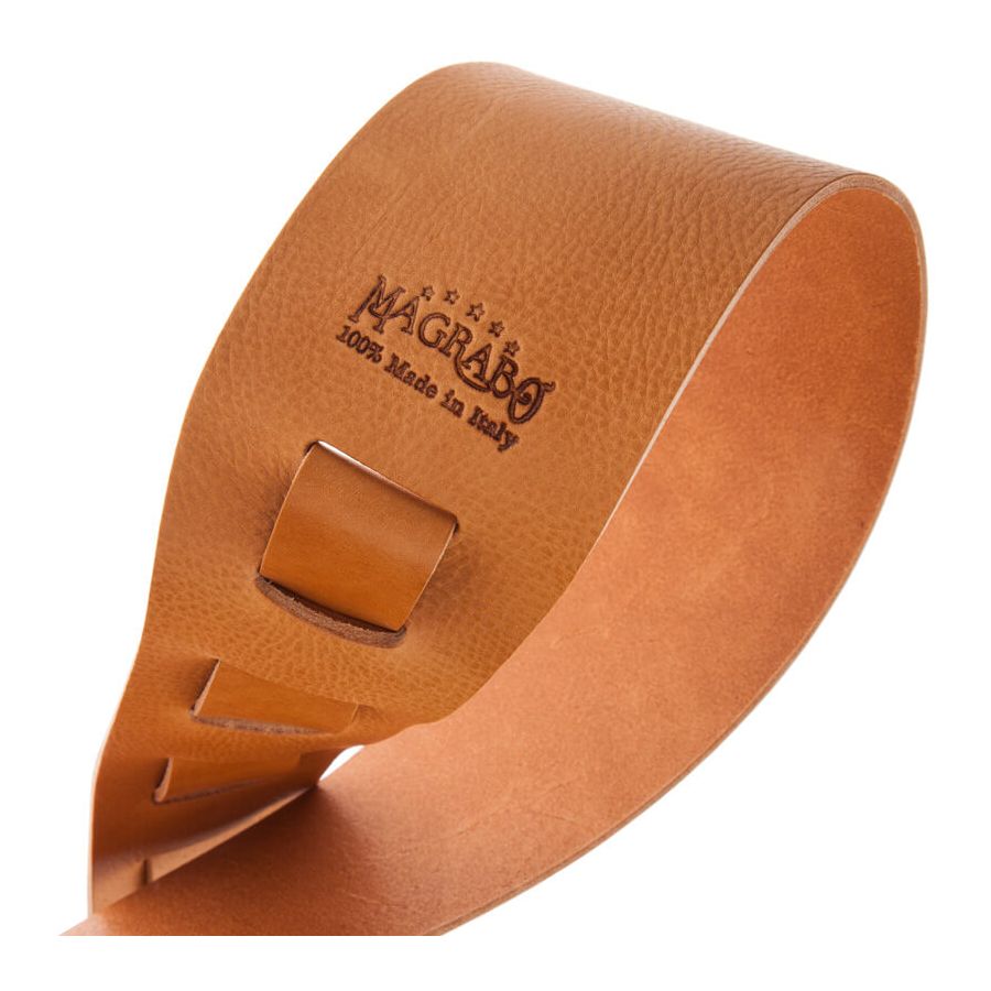Sangle Holes HC cuir marron clair 8cm Magrabo
