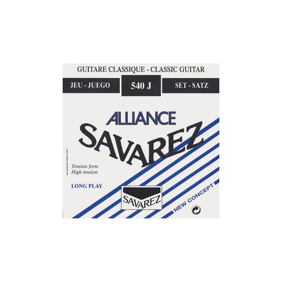 Cordes guitare classique Alliance HT Classic Bleu tension forte Savarez Cordes guitare classique Alliance HT Classic Bleu tension forte Savarez
