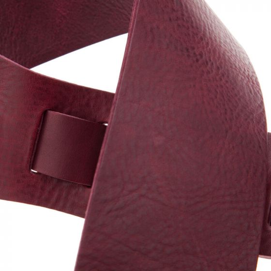 Sangle Holes HC cuir bordeaux 8cm Magrabo