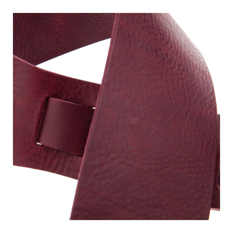 Sangle Holes HC cuir bordeaux 8cm Magrabo