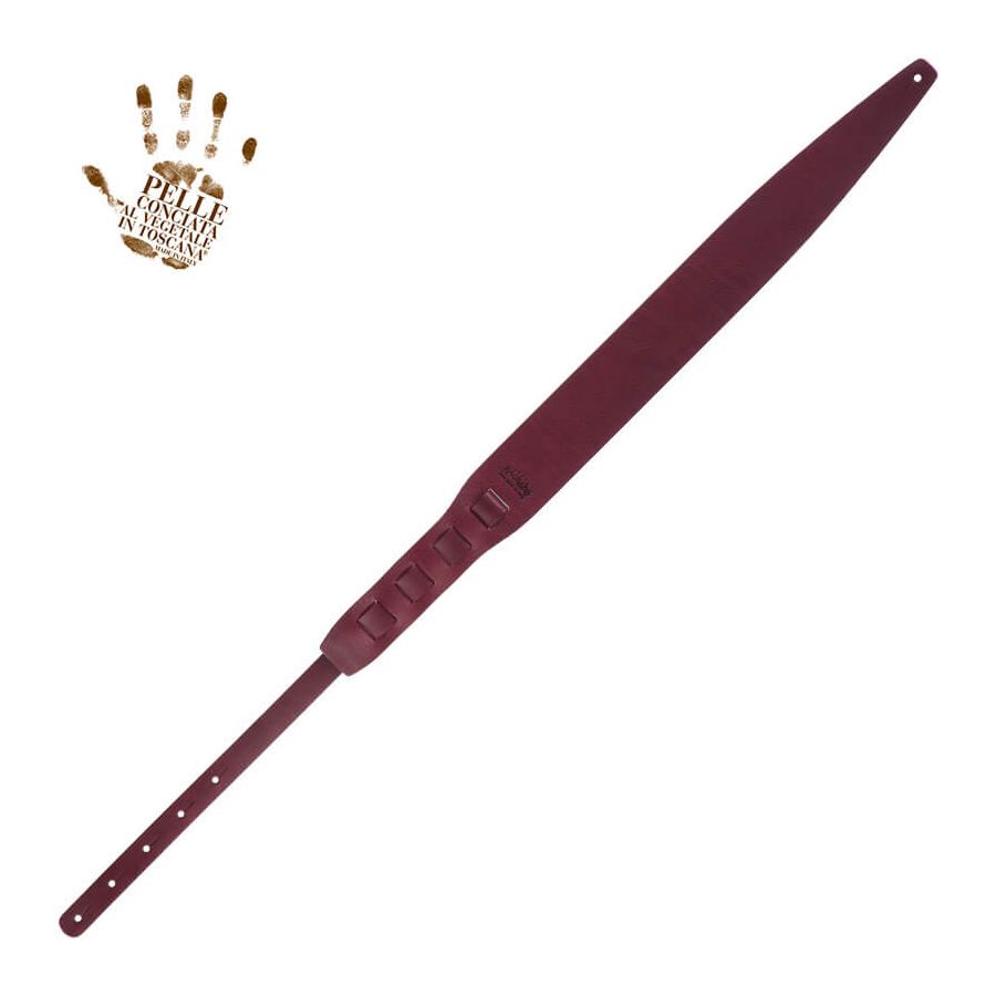 Sangle Holes HC cuir bordeaux 8cm Magrabo