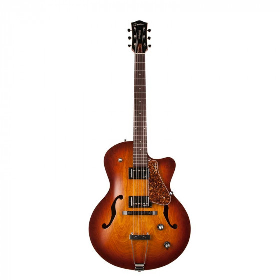 Guitare électrique Godin 5th Avenue CW Kingpin II HB Cognac Burst