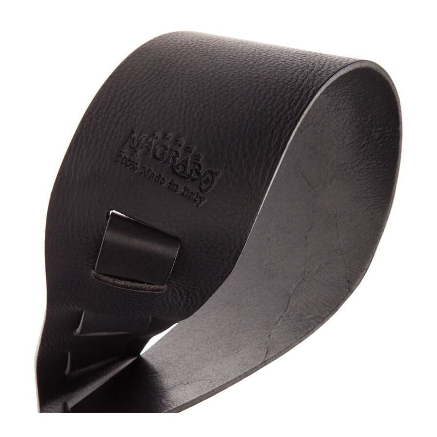 Sangle Holes HC cuir noir 8cm Magrabo