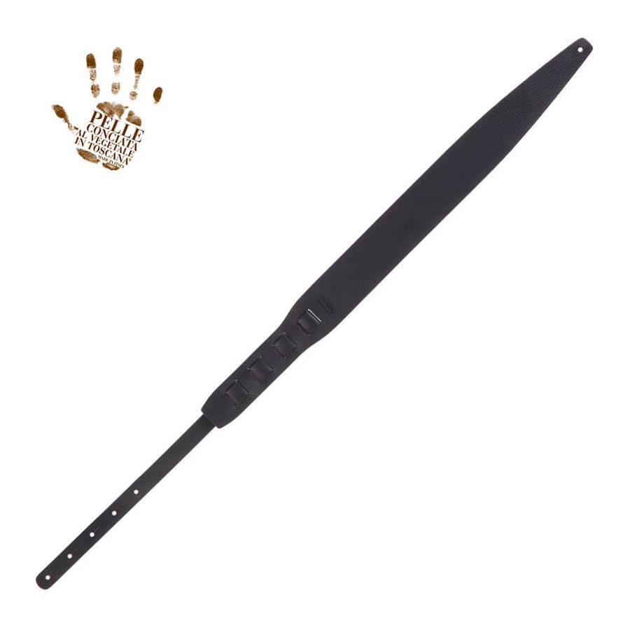 Sangle Holes HC cuir noir 8cm Magrabo