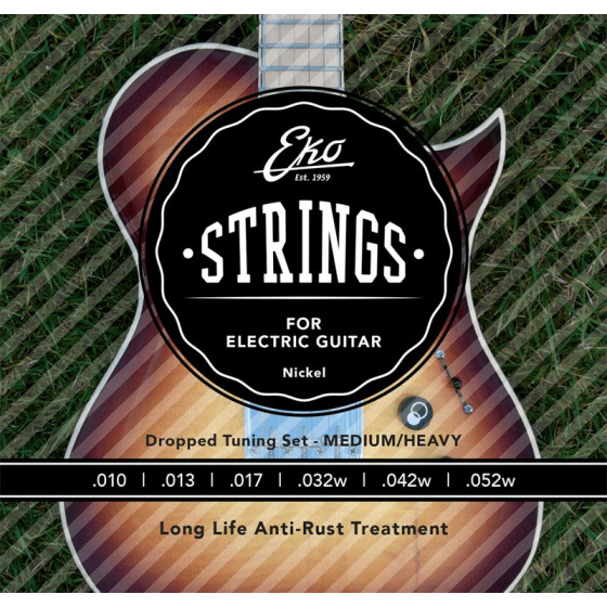 Cordes guitare électrique Eko 10-52 Heavy Bottom