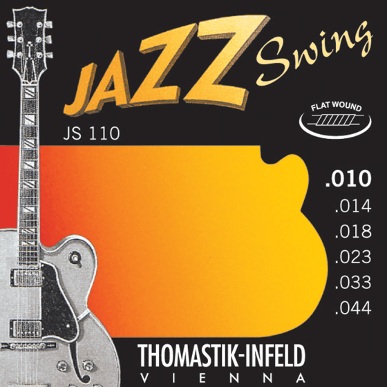 Cordes guitare électrique Thomaskit Jazz Swing Flat Wound 10-44